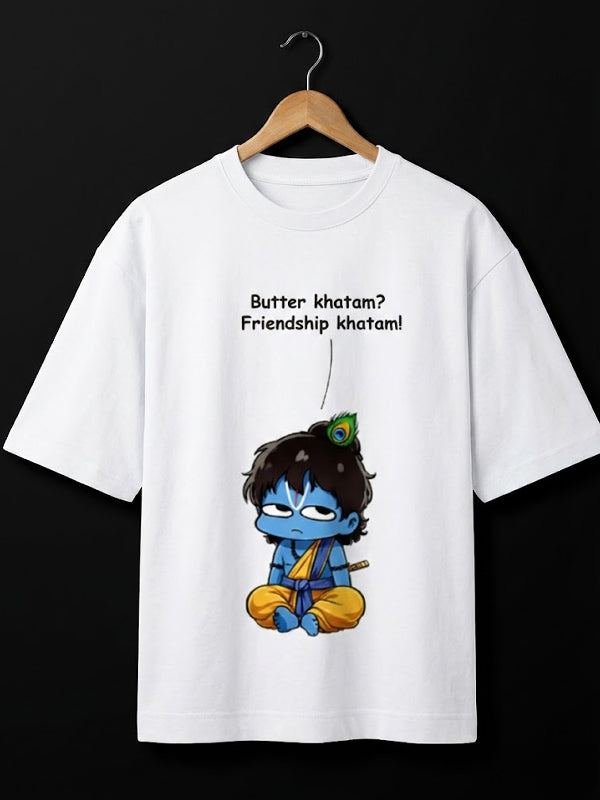 Butter katam little Krishna oversize Teez