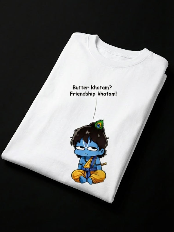 Butter katam little Krishna oversize Teez